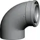 Wolf-Revisionsbogen-DN80-125-konzentr--87-Grad-weiss-aus-PP-2651489 gallery number 1